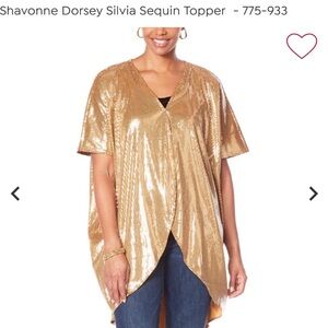 Shavonne Dorsey Silvia Sequin Topper 1X